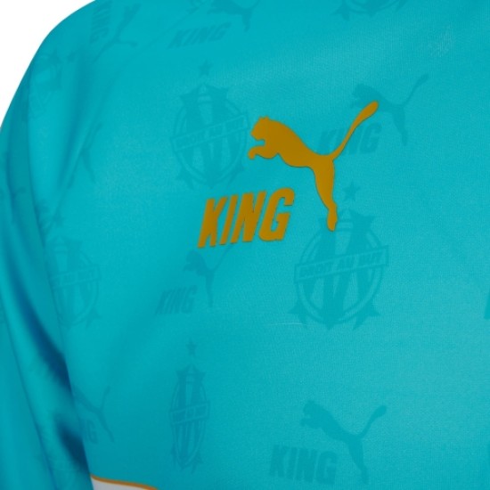 Men's OM Retro King Shirt #9  - Blue