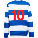 Men's Queens Park Rangers 1975/76 Home Retro Long Sleeve Shirt #10 Men's Queens Park Rangers 1975/76 Home Retro Long Sleeve Shirt #10