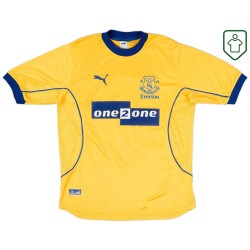 Men's Everton 2000/01 Away Retro Shirt Gascoigne #18