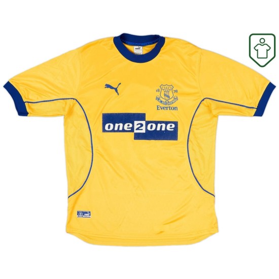 Men's Everton 2000/01 Away Retro Shirt Gascoigne #18