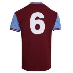 Men's West Ham United 1966 Home Retro Shirt #6 Men's West Ham United 1966 Home Retro Shirt #6