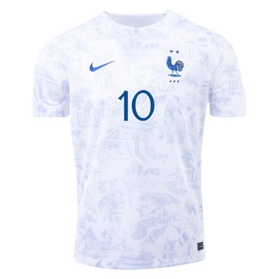 Kylian Mbappe #10 France Away Jersey World Cup 2022