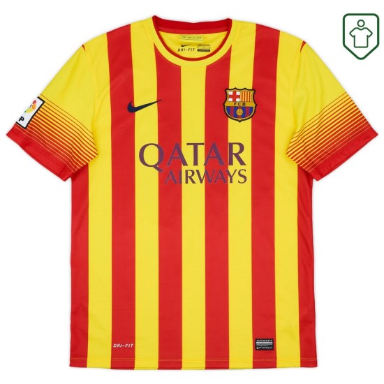 Men's FC Barcelona 2013/15 Away Retro Shirt Messi #10