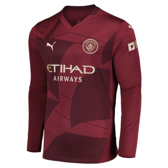 Women's RODRIGO Manchester City 2024/25 Third Long Sleeved Shirt Women's RODRIGO Manchester City 2024/25 Third Long Sleeved Shirt