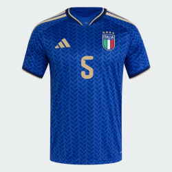 Men's Italy 2026 Home Authentic World Cup Shirt CALAFIORI #5
