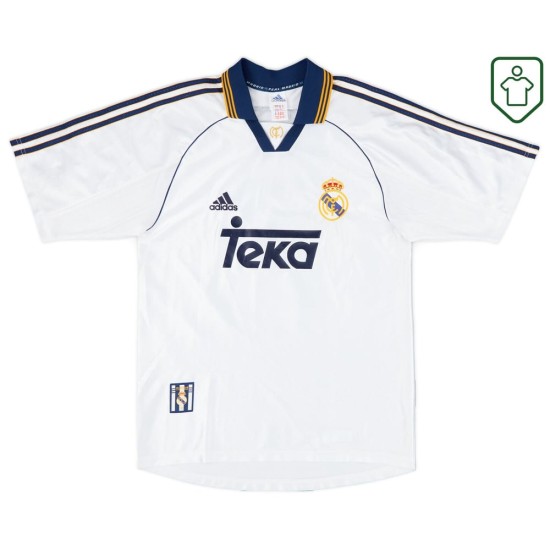 Men's Real Madrid 2001 Home Retro Shirt Raul #7