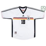 Men's Germany 1998/00 Home Retro Shirt Klinsmann #18 Men's Germany 1998/00 Home Retro Shirt Klinsmann #18