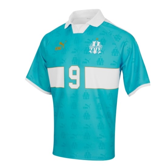 Men's OM Retro King Shirt #9  - Blue