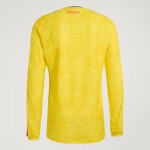 Men's Colombia 2026 Home Authentic World Cup Long Sleeve Shirt
