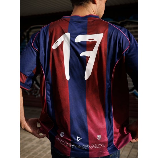 Women's Ed Sheeran x Spotify x FC Barcelona 2004/05 Home Retro Shirt