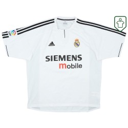 Men's Real Madrid 2003/04 Home Retro Shirt Zidane #5
