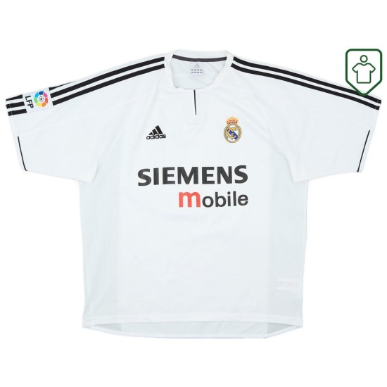Men's Real Madrid 2003/04 Home Retro Shirt Zidane #5