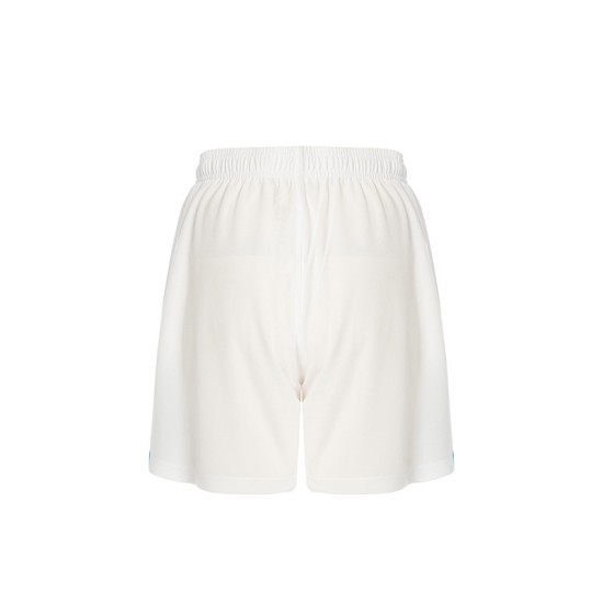 Kid's Napoli 2024/25 Home Shorts - White/Sky Blue