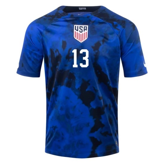 Alex Morgan #13 USMNT Away Jersey World Cup 2022