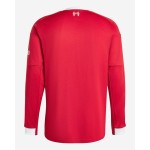 Men's Liverpool 2025/26 Home Long Sleeve Shirt