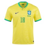 Gabriel Jesus #18 Brazil Home Jersey World Cup 2022 Gabriel Jesus #18 Brazil Home Jersey World Cup 2022