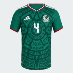 Men's Mexico 2026 Home Authentic World Cup Shirt E. ÁLVAREZ #4