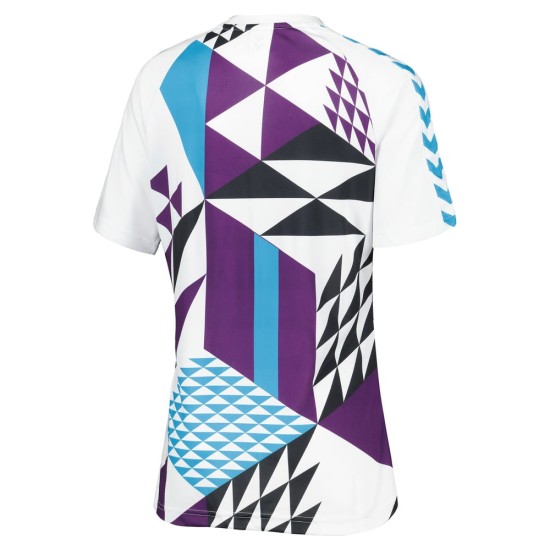 Women's Sunderland Retro Remix Matchday Shirt - White Women's Sunderland Retro Remix Matchday Shirt - White