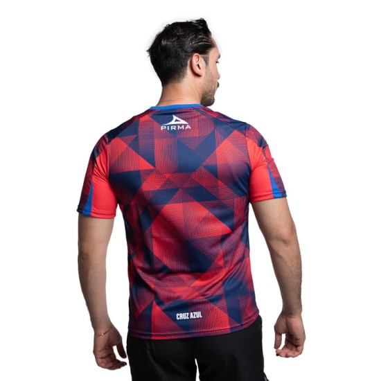 Women's Cruz Azul 2025/26 Third Warm Up Shirt - Red/Navy