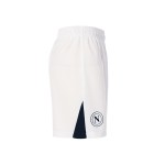 Women's Napoli 2024/25 Home Shorts - White/Navy Blue
