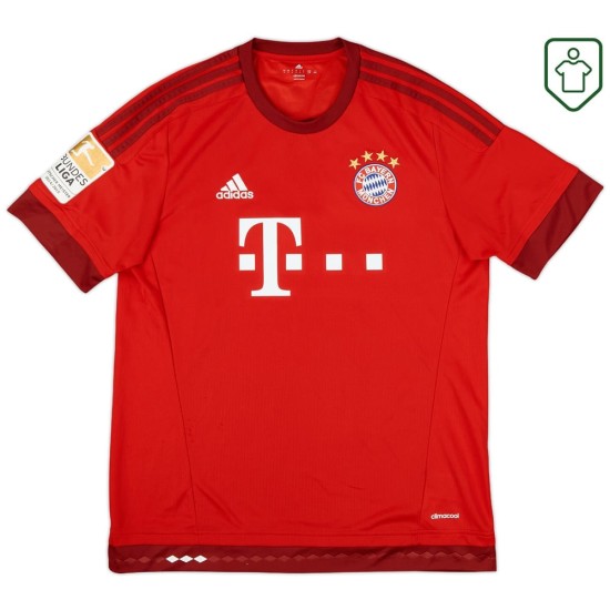 Men's Bayern Munich 2015/16 Home Retro Shirt Lewandowski #9
