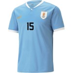 Federico Valverde #15 Uruguay Home Jersey World Cup 2022