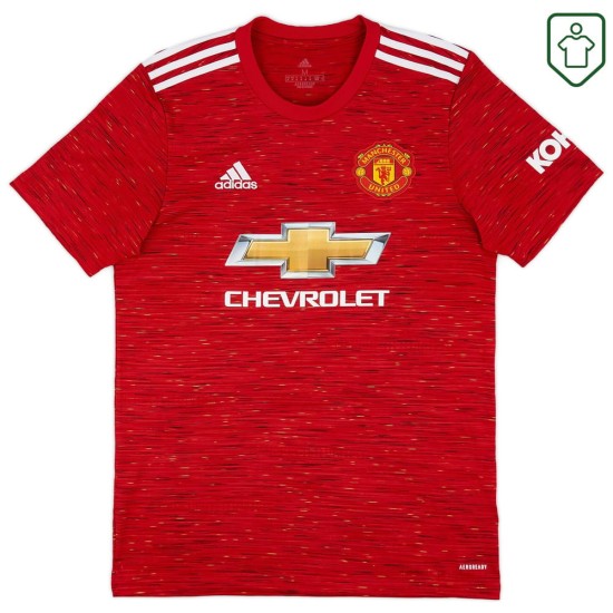 Men's Manchester United 2020/21 Home Retro Shirt Rashford #10 Men's Manchester United 2020/21 Home Retro Shirt Rashford #10