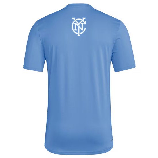 Kid's New York City FC 2025 Third Hook AEROREADY Shirt - Blue Kid's New York City FC 2025 Third Hook AEROREADY Shirt - Blue