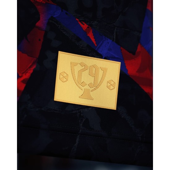 Kid's FC Barcelona 2026 Spanish Champions Shirt - Black