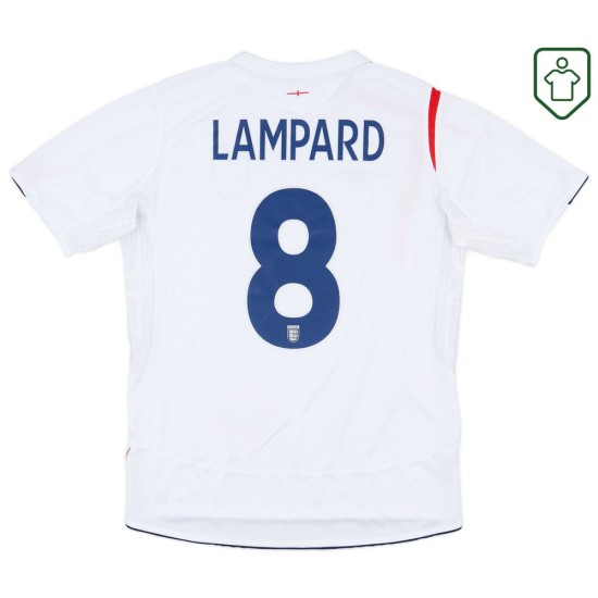Men's England 2005/07 Home Retro Shirt Lampard #8 Men's England 2005/07 Home Retro Shirt Lampard #8