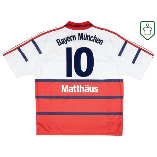 Men's Bayern Munich 1998/00 Away Retro Shirt Matthäus #10