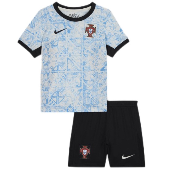 Kid's Portugal Away Jersey+Shorts EURO 2024