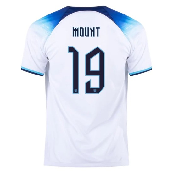 Mason Mount #19 England Home Jersey World Cup 2022