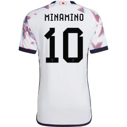 Takumi Minamino #10 Japan Away Jersey World Cup 2022
