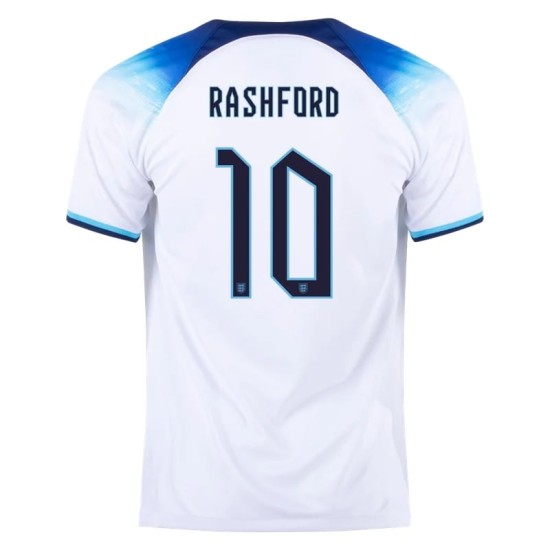 Marcus Rashford #10 England Home Jersey World Cup 2022