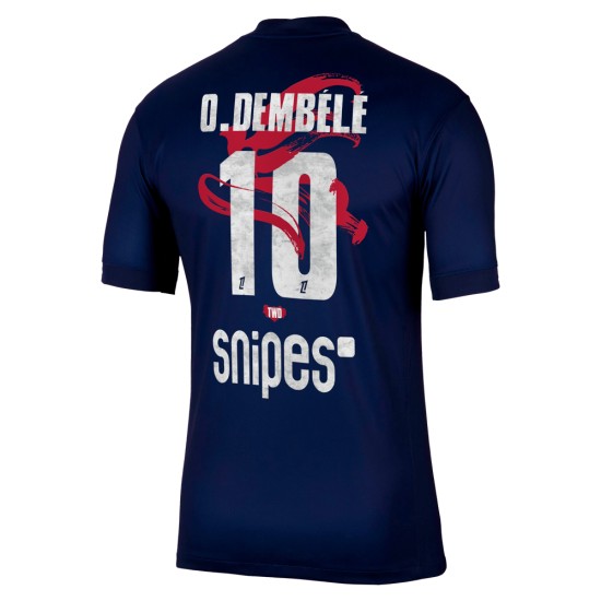 Men's PSG 2025/26 Home Lunar New Year Shirt O.Dembélé #10 Men's PSG 2025/26 Home Lunar New Year Shirt O.Dembélé #10