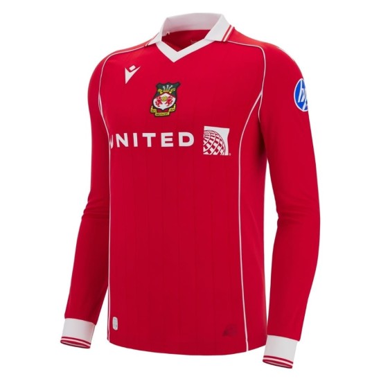Women's Wrexham AFC 2025/26 Home Long Sleeve Shirt Women's Wrexham AFC 2025/26 Home Long Sleeve Shirt