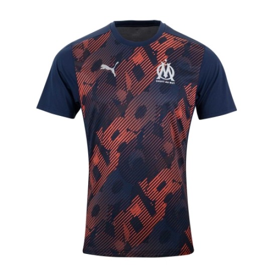 Men's OM 2024/25 Third Pre Match Shirt - Blue/Orange Men's OM 2024/25 Third Pre Match Shirt - Blue/Orange