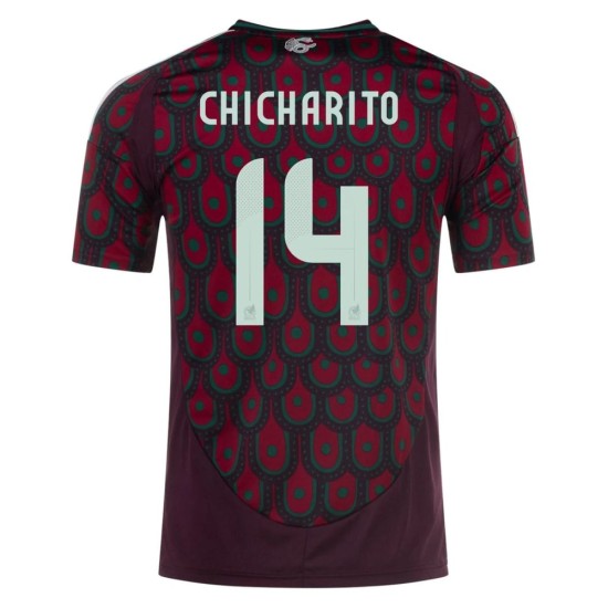Javier Hernandez Chicharito #14 Mexico Home Jersey Copa America 2024