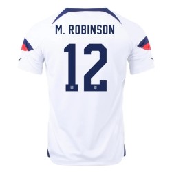 Miles Robinson #12 USMNT Home Jersey World Cup 2022