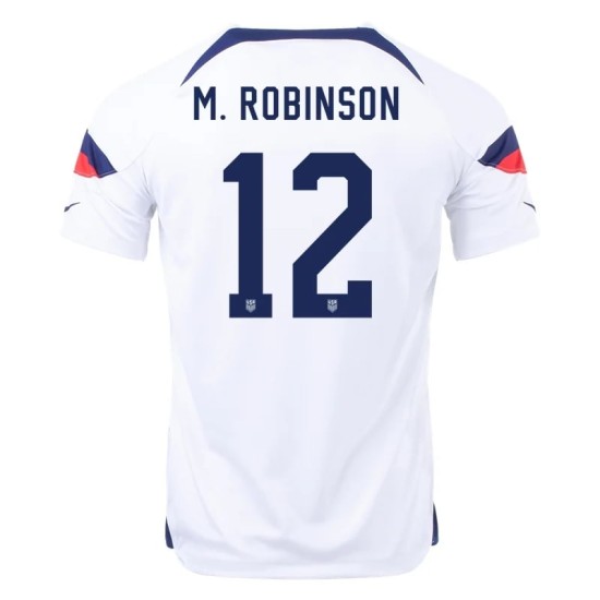 Miles Robinson #12 USMNT Home Jersey World Cup 2022 Miles Robinson #12 USMNT Home Jersey World Cup 2022