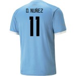 Darwin Nunez #11 Uruguay Home Jersey World Cup 2022
