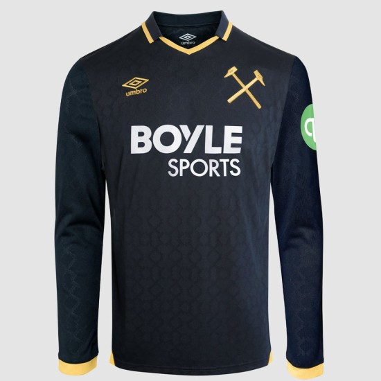 Men's West Ham United 2025/26 Third Long Sleeve Shirt Men's West Ham United 2025/26 Third Long Sleeve Shirt