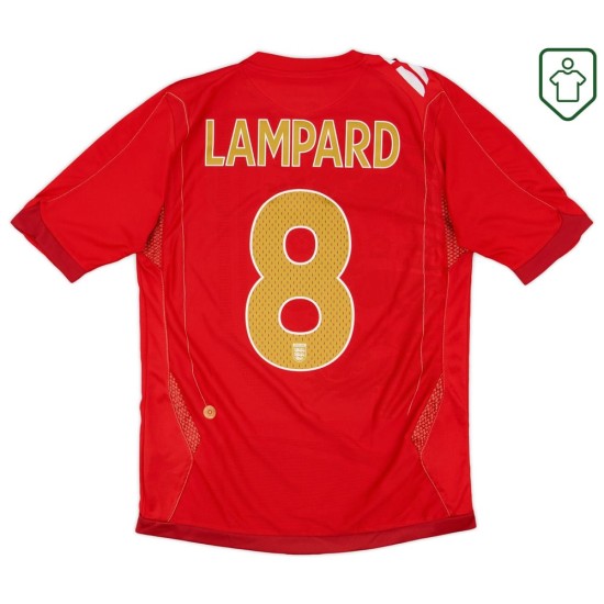 Men's England 2006/08 Away Retro Shirt Lampard #8 Men's England 2006/08 Away Retro Shirt Lampard #8