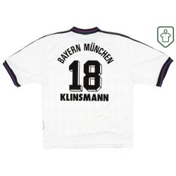 Men's Bayern Munich 1996/98 Away Retro Shirt Klinsmann #18