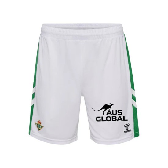 Kid's Real Betis 2025/26 Home Shorts - White Kid's Real Betis 2025/26 Home Shorts - White