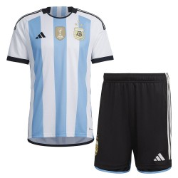 Kid's Argentina Home Jersey+Shorts World Cup 2022 Kid's Argentina Home Jersey+Shorts World Cup 2022