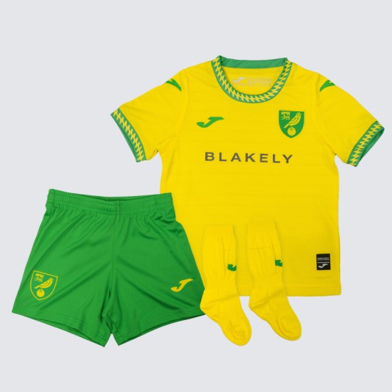 Kid's Norwich City 2025/26 Home Kit Kid's Norwich City 2025/26 Home Kit