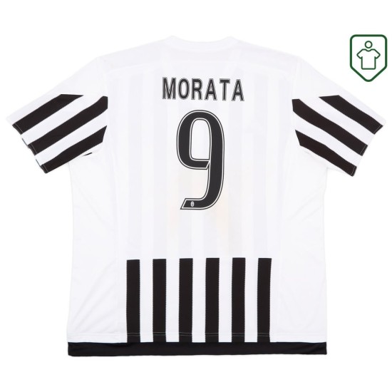 Men's Juventus 2015/16 Home Retro Shirt Morata #9