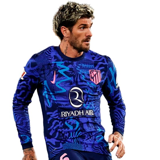 Men's Atletico Madrid 2024/25 Third Long Sleeve Shirt Men's Atletico Madrid 2024/25 Third Long Sleeve Shirt